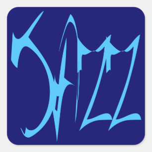 Jazz Quadratischer Aufkleber