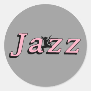 Jazz Runder Aufkleber