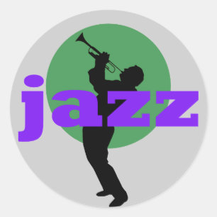 Jazz Runder Aufkleber