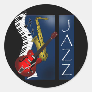 Jazz Runder Aufkleber