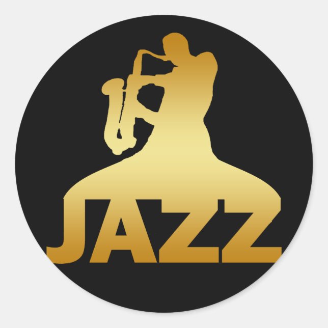 JAZZ RUNDER AUFKLEBER (Vorderseite)