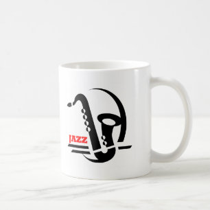 Jazz-Saxophon Kaffeetasse