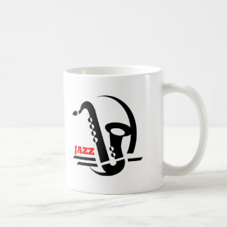Jazz-Saxophon Kaffeetasse