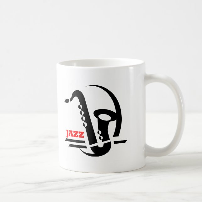 Jazz-Saxophon Kaffeetasse (Rechts)
