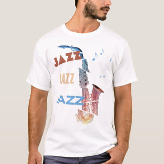 Jazz Saxophon Moderne Kunst T-Shirt