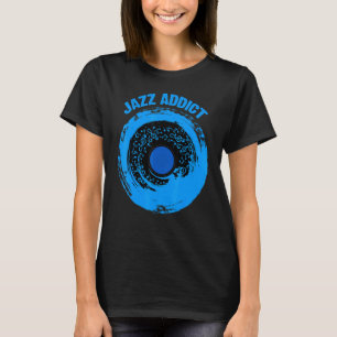Jazz Saxophone Music Sheet Notes Blue Shades Jazz T-Shirt