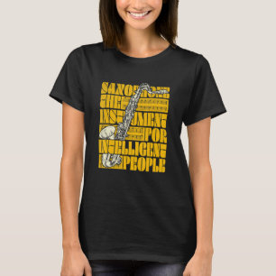 Jazz Saxophone Musiknotens Sax T-Shirt