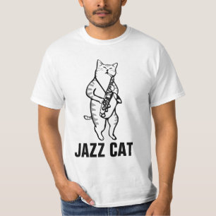 JAZZ Saxophone T-shirts Chat drôles