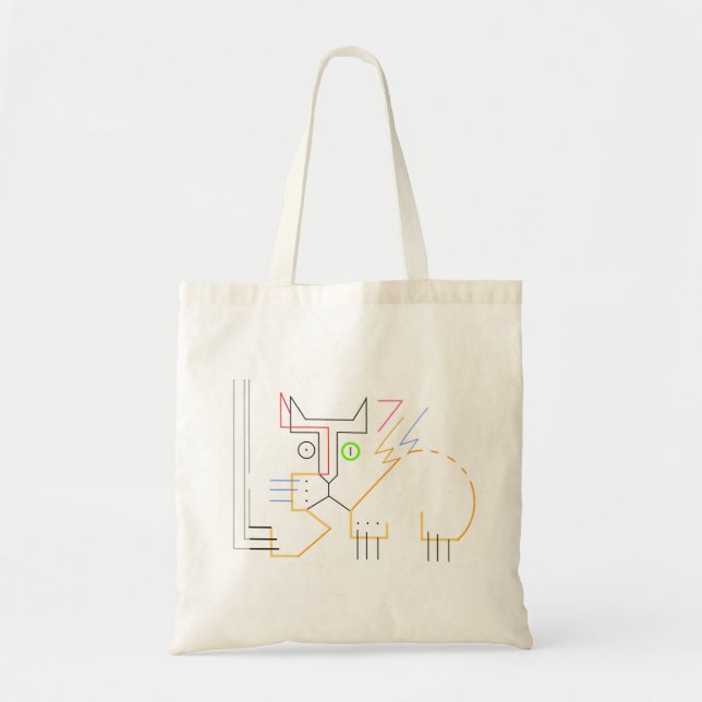 Jazz, Scratching, Abstrakte Cat Tasche Shopping Ba (Vorne)