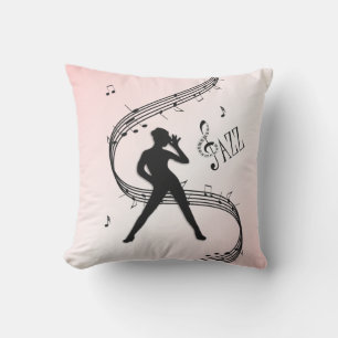 Jazz-Tanz Rosa Musik  Outdoor-Kissen Kissen