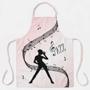 Jazz-Tanz Rosa Musik-Schürze Schürze