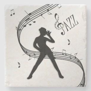 Jazz-Tanz Silber Steinuntersetzer