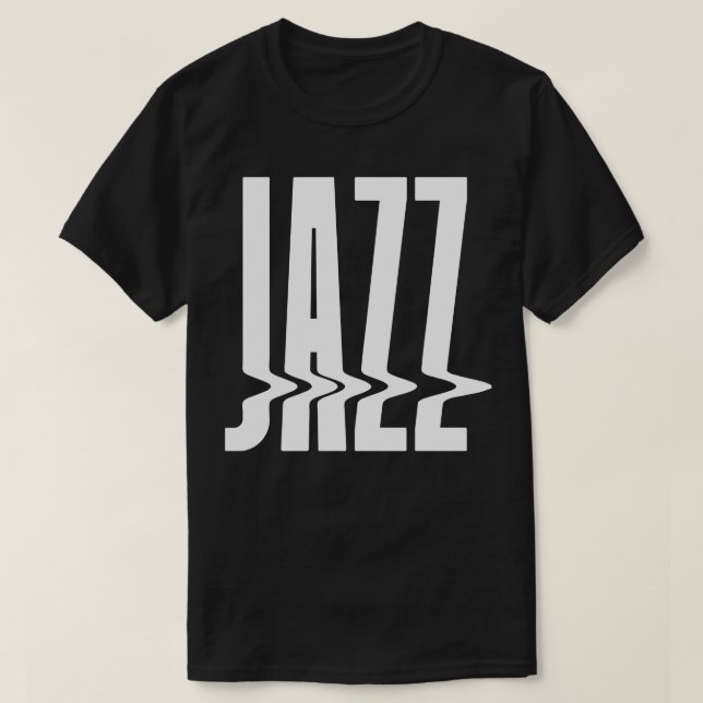 Jazz-Textdesign T-Shirt (Design vorne)