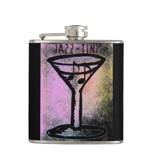 "Jazz-Tini" Martini-Jazz-Flasche Flachmann