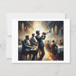 Jazz Trio, Postkarte