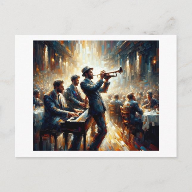 Jazz Trio, Postkarte (Vorderseite)