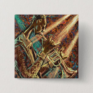 JAZZ Trompete-Knopf Button