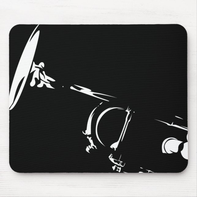 Jazz-Trompete Mousepad (Vorne)