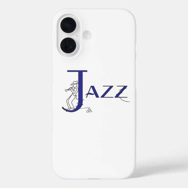 Jazz Trumpet Blue Phone Case (Rückseite)