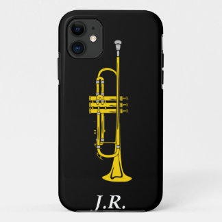 Jazz Trumpet fügen Sie Ihre Initials-Fall-Partner  Case-Mate iPhone Hülle