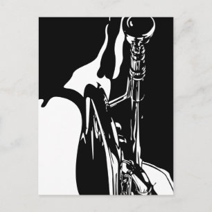 Jazz Trumpet Player Postcard Postkarte
