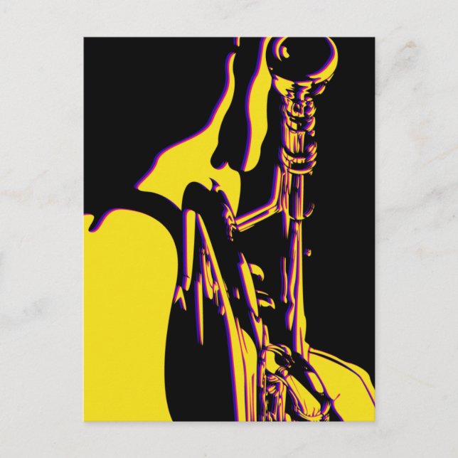 Jazz Trumpet Player Postcard Postkarte (Vorderseite)