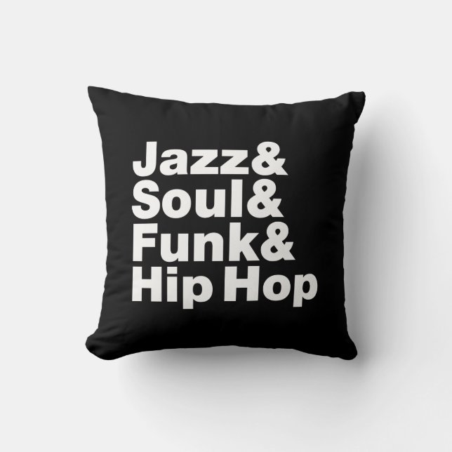 Jazz u. Soul u. Funk u. angesagtes Hopfen Kissen (Vorderseite)