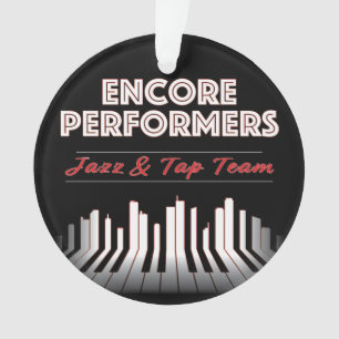Jazz u. stechen Team-Verzierung ACRYL an Ornament