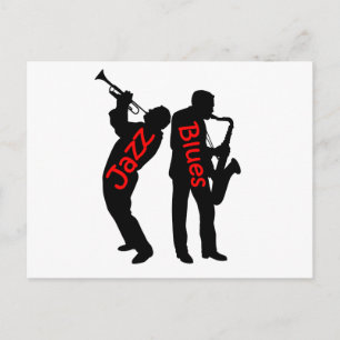 Jazz und Blues Postkarte