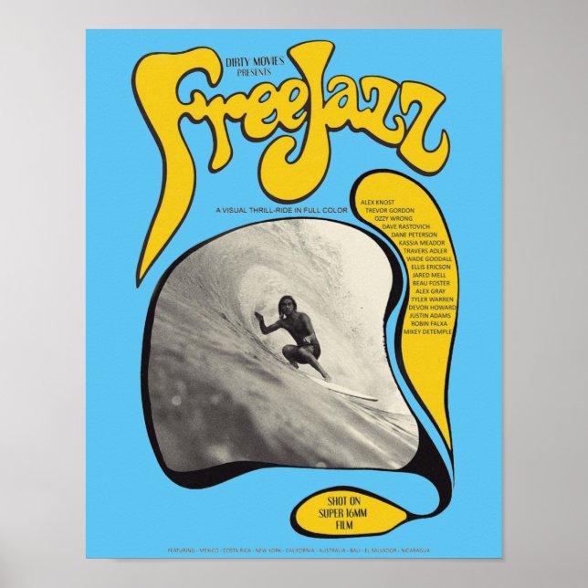 Jazz Vintage, Poster Surf, Art Surf (Devant)