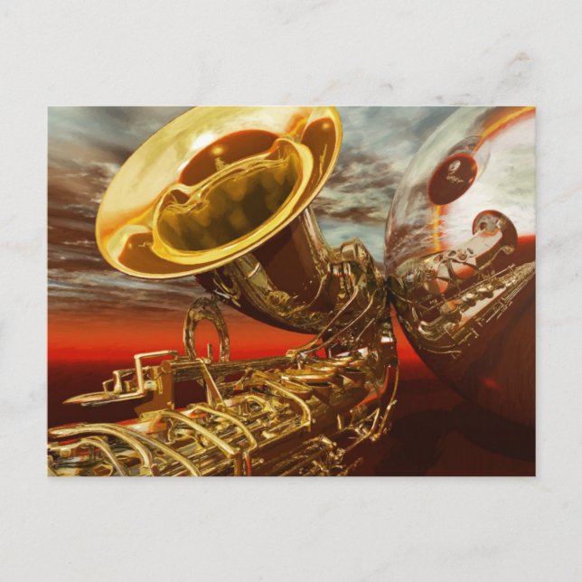 Jazz von Lenny Postkarte (Vorderseite)