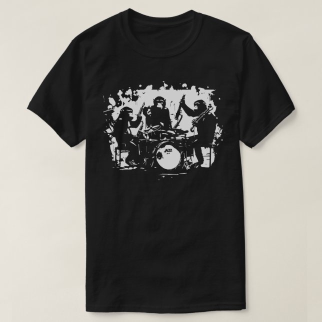 Jazzaffen T-Shirt (Design vorne)