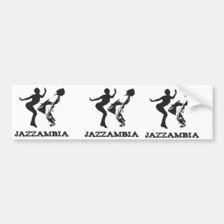 JAZZAMBIA Autoaufkleber Weiß