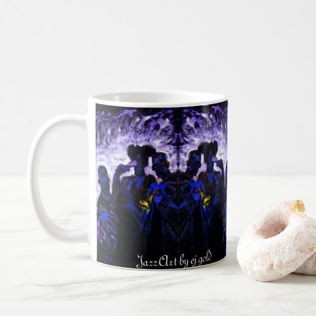 JazzArt von ej gold Kaffeetasse (Mit Donut)