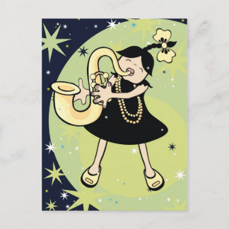 Jazzbaby Postkarte