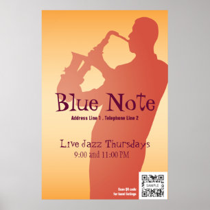 Jazzband für Poster Template Event