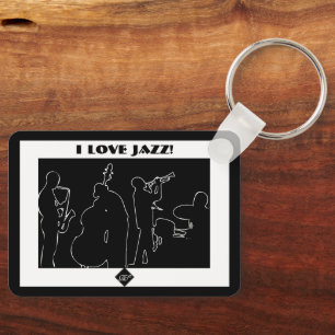 Jazzband I Liebe Jazz Schlüsselanhänger
