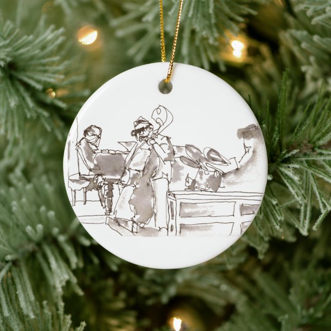 Jazzband-Kunst Keramik Ornament (Baum)