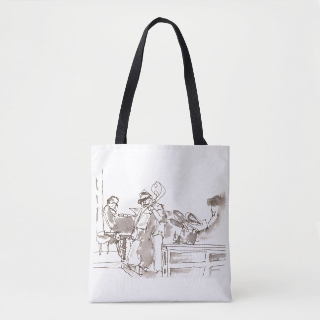 Jazzband-Kunst Tasche (Vorderseite)