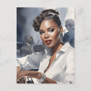 Jazzband-Musiker Postkarte