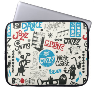 Jazzdoodle-Mischung Laptopschutzhülle