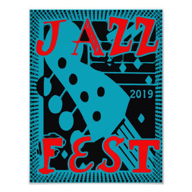 JazzFest Guitar 2019, Text bearbeiten Fotodruck (Vorne)