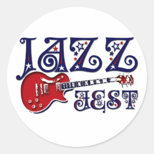 JAZZFEST RUNDER AUFKLEBER