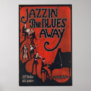 Jazzin die Blues weg Poster