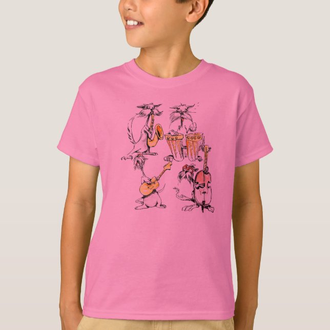 Jazzkatze T-Shirt (Vorderseite)
