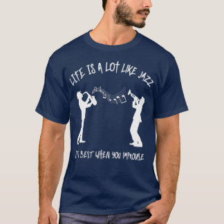 Jazzmusik liebt Musiker Jazzmusik Zitat T-Shirt