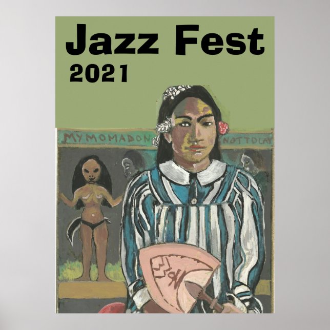 Jazzmusik nach Gauguin Poster (Vorne)