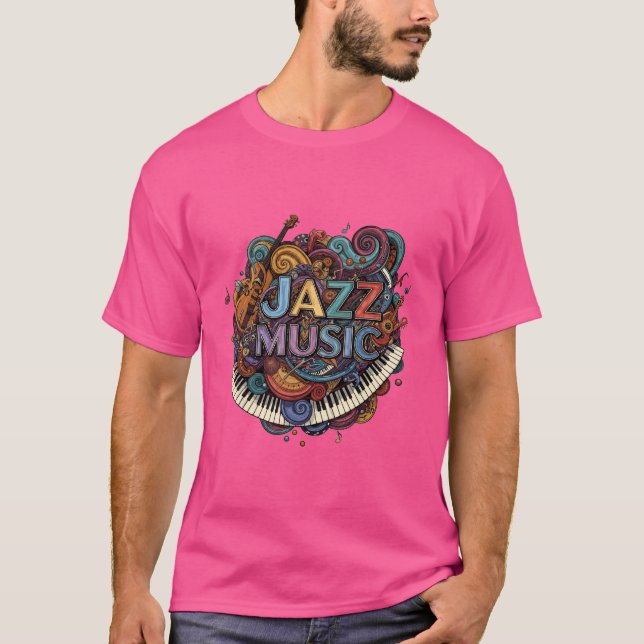 Jazzmusik T-Shirt (Vorderseite)