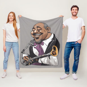 Jazzmusiker Fleecedecke