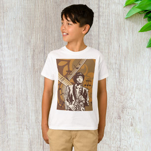 Jazzmusiker mit Saxophon T-Shirt